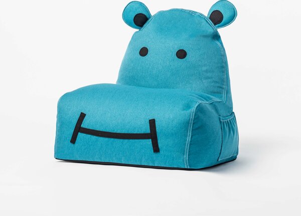 Miękki fotel-pufa do pokoju dziecięcego HIPPO