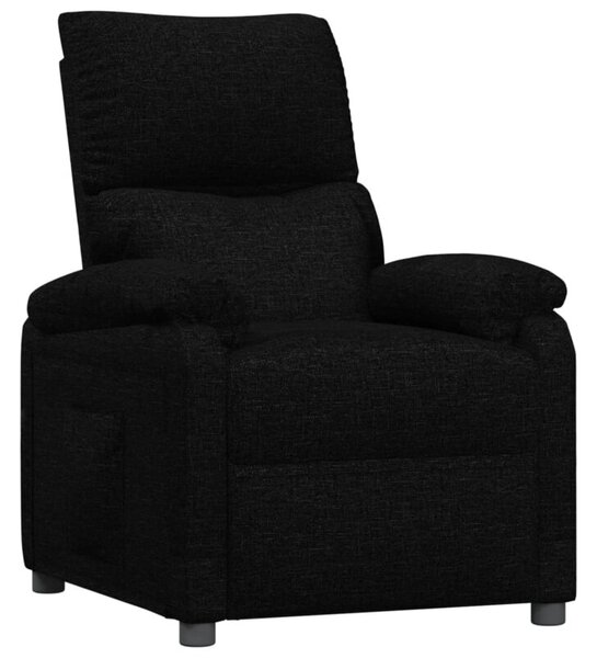 Fotel rozkÅadany, czarny, obity tkaninÄ