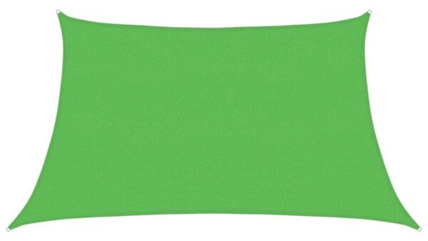 Żagiel przeciwsłoneczny, 160 g/m², jasnozielony, 3/4x2 m, hdpe