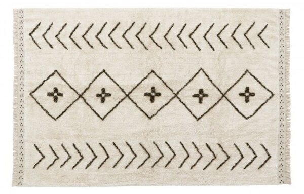 Dywan bawełniany z azteckim motywem BEREBER Rhombs L