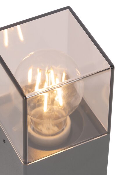 Lampa zewnętrzna 30 cm antracytowa z kolcem do ziemi i tuleją kablową - Denmark