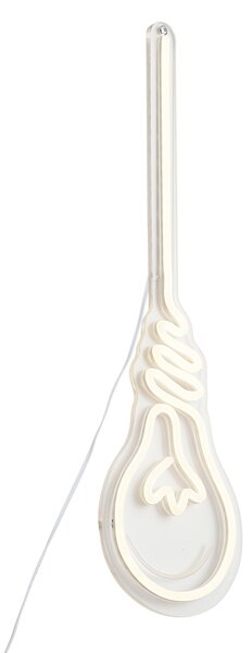 Neonowa lampa ścienna ciepła biel z LED - Żarówka