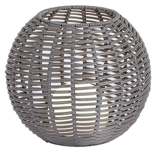 Zewnętrzna lampa stołowa ciemnoszara 30 cm z możliwością ładowania LED przez USB-C IP44 - Oli