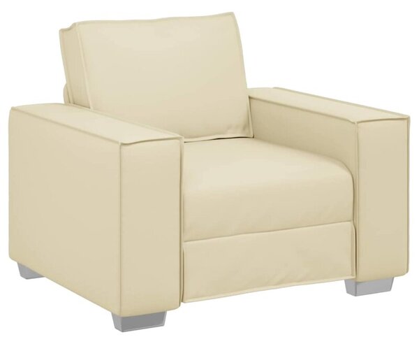 Sofa kremowy 99 x 78 x 84 cm tkanina