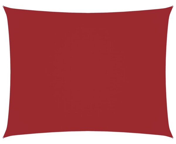 Prostokątny żagiel ogrodowy, tkanina oxford 3,5x4,5 m, czerwony