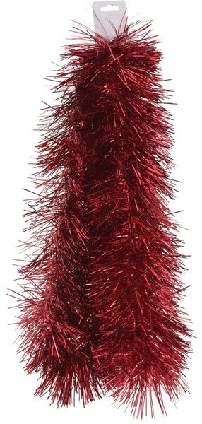 Bożonarodzeniowy łańcuch ozdobny 200 x 15 cm, czerwony