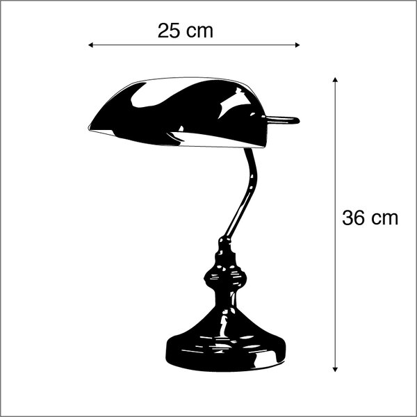 Inteligentna lampa stołowa mosiądz z zielonym szkłem w tym WiFi P45 - Banker
