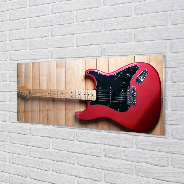 Szkło Ozdobne do Kuchni Rockowa Gitara Elektryczna