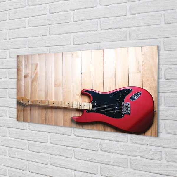 Szkło Ozdobne do Kuchni Rockowa Gitara Elektryczna