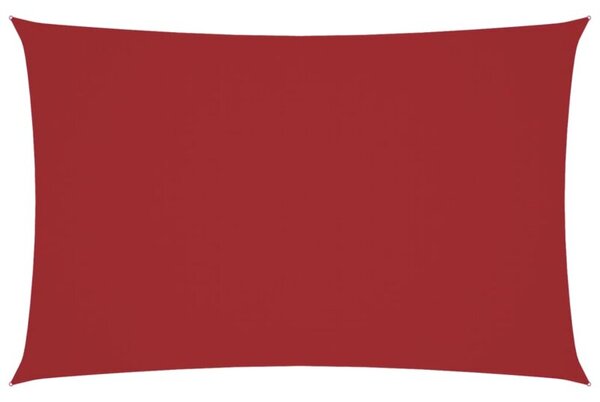 Prostokątny żagiel ogrodowy, tkanina oxford, 4x7 m, czerwony