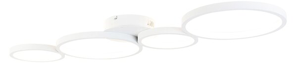 Lampa sufitowa biała z diodami LED 3-stopniowe ściemnianie 4-punktowe - Lupolo Oswietlenie wewnetrzne