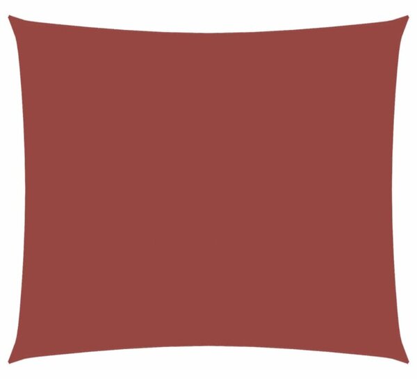 Prostokątny żagiel ogrodowy, tkanina oxford, 2,5x3 m, terakota