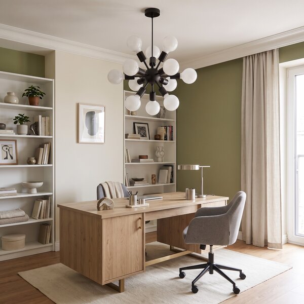 LAMPA WISZĄCA SUFITOWA NOWOCZESNA CZARNA NOVA W12