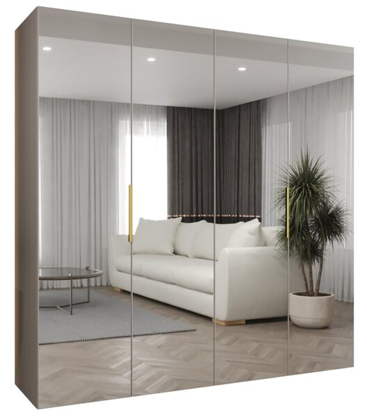 Szafa uchylna otwierana Marbella 3 200 wys. 202 cm kaszmir + u. zÅoty