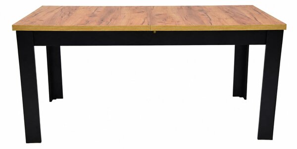 Stół rozkładany INSPIRO C-14, wymiary: 160–200 × 90 cm, dąb kraft, czarny