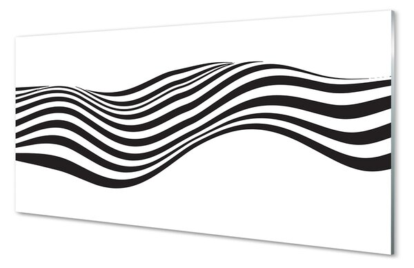 Obraz na szkle Paski zebra fala