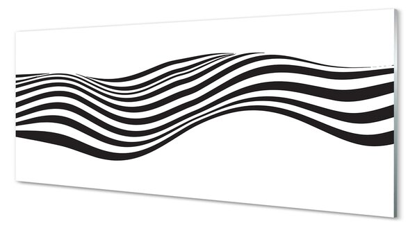 Obraz na szkle Paski zebra fala
