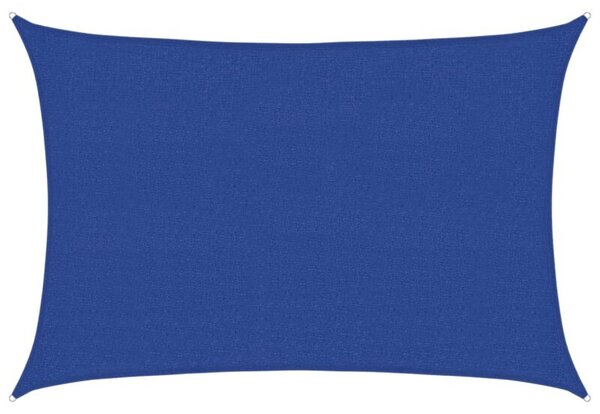 Żagiel przeciwsłoneczny, 160 g/m², niebieski, 2,5x4 m, hdpe