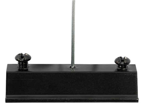 Nowoczesny wiszący system oświetlenia szynowego z 6 czarnymi reflektorami jednofazowymi GU10 50 mm - Iconic Ruby Honey