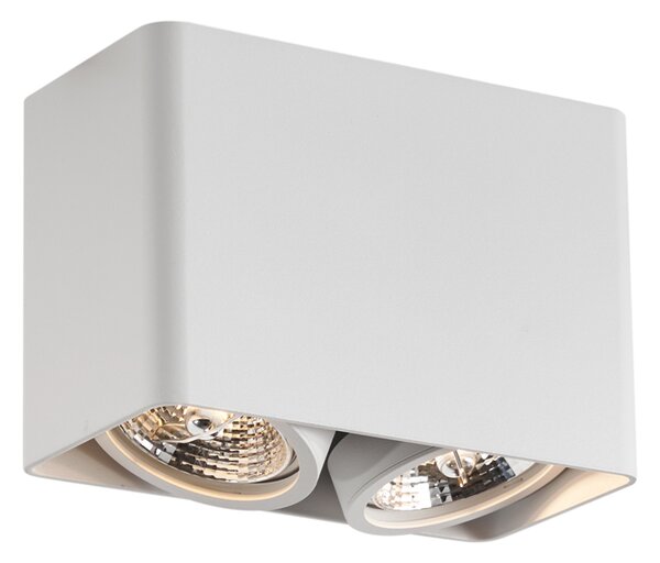 Designerski reflektor natynkowy biały GU10 70mm 2-punktowy obrotowy i uchylny - Vox