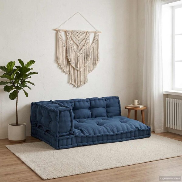 Poduszka do sofy paletowej 3 pcs Indygo 120 x 80 x 38 cm
