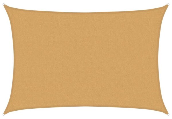 Żagiel przeciwsłoneczny, 160 g/m², piaskowy, 2,5x4 m, hdpe