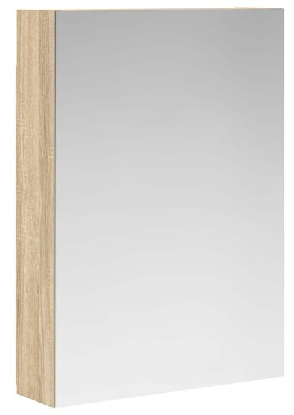 Szafka z lustrem do łazienki dąb sonoma 50 x 14,5 x 70 cm