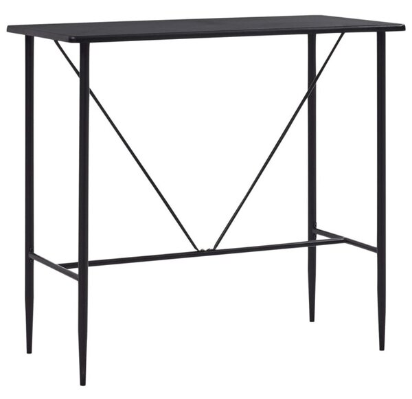 Stolik barowy, czarny, 120 x 60 x 110 cm, mdf