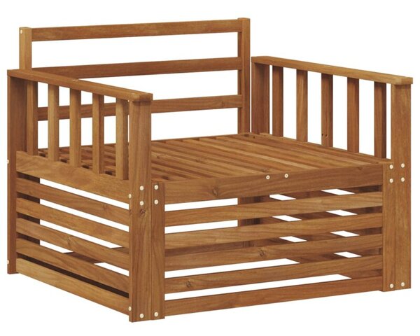 Sztuka 2 sofa z podłokietnikami lite drewno akacji naturalny