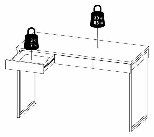 Biurko Function 3s biały