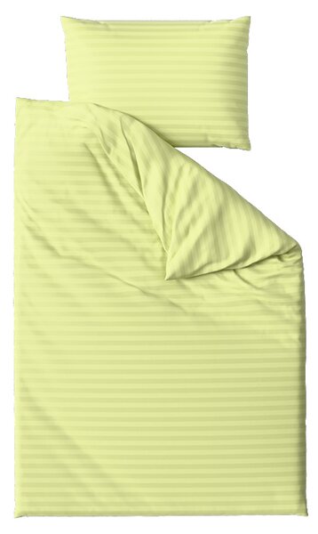 Hotelowa pościel z mikrofibry JASMINE pistacjowa - pasek 2 cm Rozmiar pościeli: 70 x 90 cm | 140 x 200 cm
