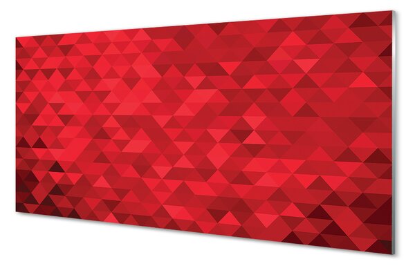 Obraz na płótnie Czerwony wzór trójkątów