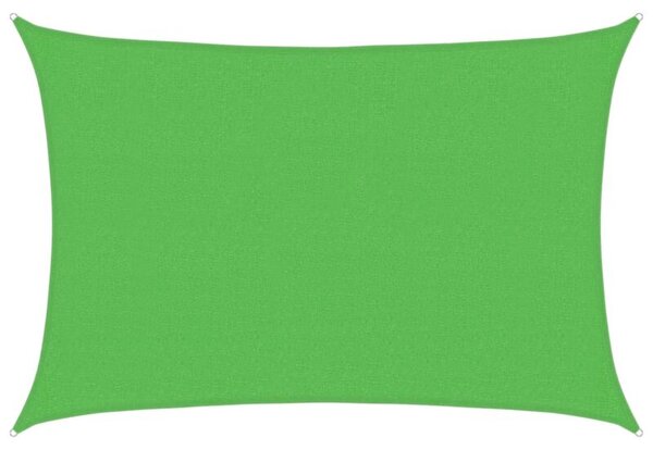 Żagiel przeciwsłoneczny, 160 g/m², jasnozielony, 2,5x4 m, hdpe