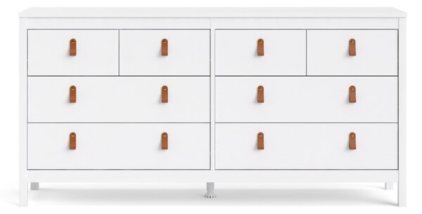 Elegancka komoda pokojowa z szufladami Madrid 4+4 biały mat