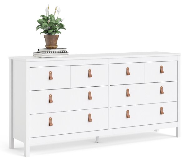 Elegancka komoda pokojowa z szufladami Madrid 4+4 biały mat