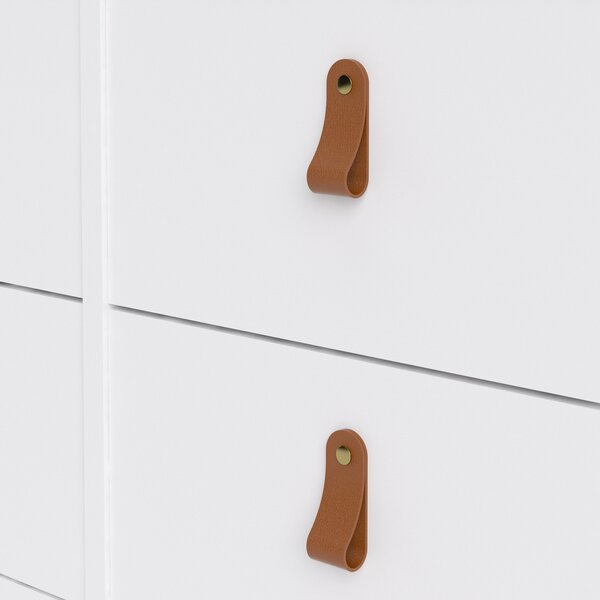 Elegancka komoda pokojowa z szufladami Madrid 4+4 biały mat