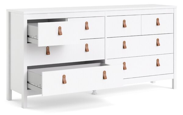 Elegancka komoda pokojowa z szufladami Madrid 4+4 biały mat