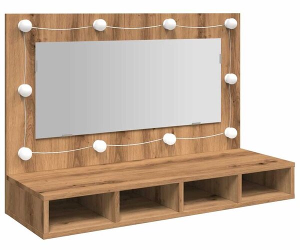 Szafka lustrzana z oświetleniem LED artisan oak 90x31,5x62 cm