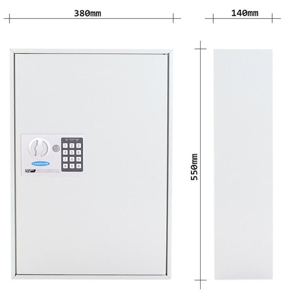 Skrzynka na klucze z zamkiem elektronicznym S-150 EL, na 150 kluczy