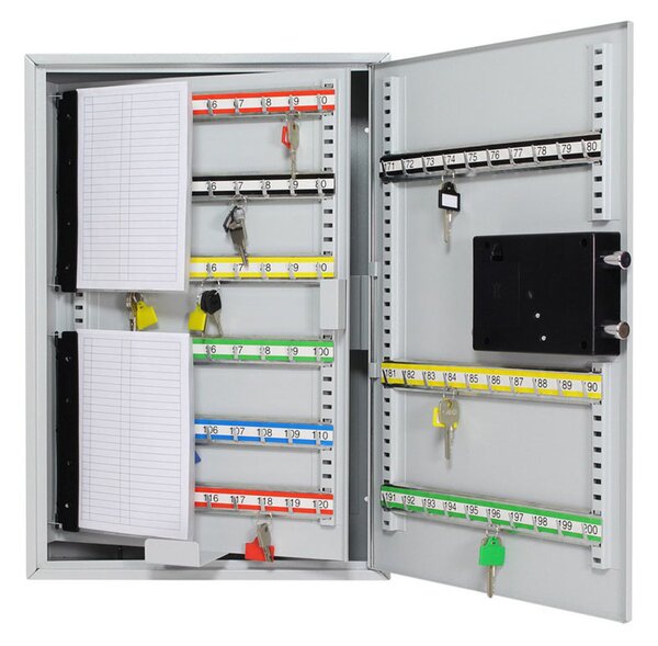 Skrzynka na klucze z zamkiem elektronicznym S-200 EL, na 200 kluczy
