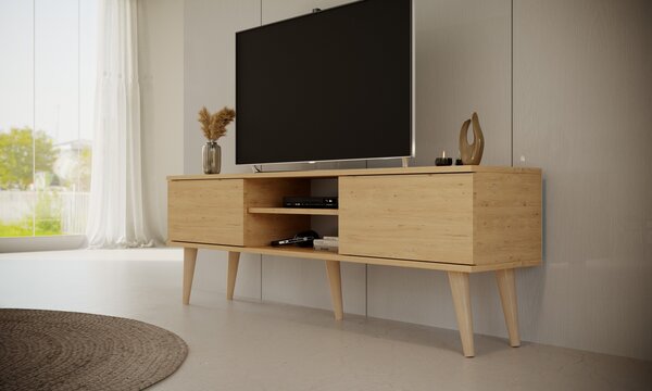 Skandynawska szafka pod telewizor Toronto 160 dąb artisan