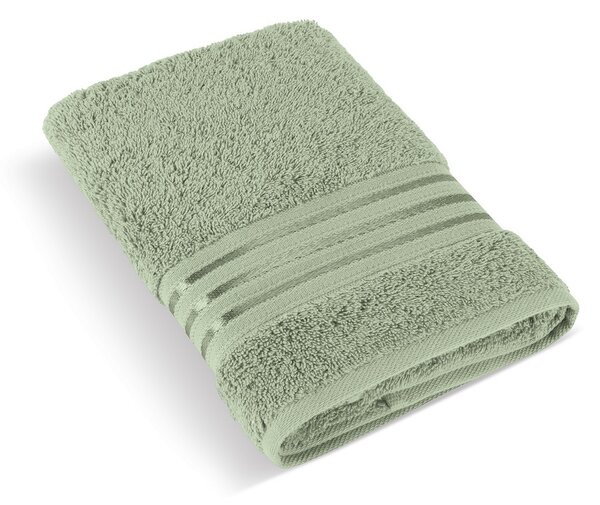 Bellatex Frotte ręcznik kąpielowy kolekcja Linie zielony, 70 x 140 cm