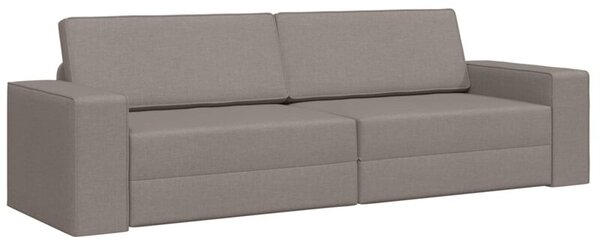 Sofa bed ciemnoszary 245 x 78 x 77 cm tkanina