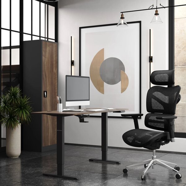 Szafa biurowa Eco Design Alex 45x40x185 cm antracyt/orzech