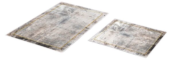 Szaro-brązowe dywaniki łazienkowe zestaw 2 szt. 60x100 cm – Foutastic