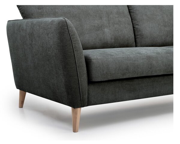 Antracytowoszara sofa Scandic Paris, 206 cm