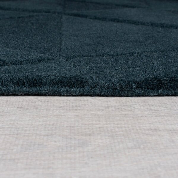 Zielononiebieski wełniany dywan tkany ręcznie 120x170 cm Shard Teal – Flair Rugs