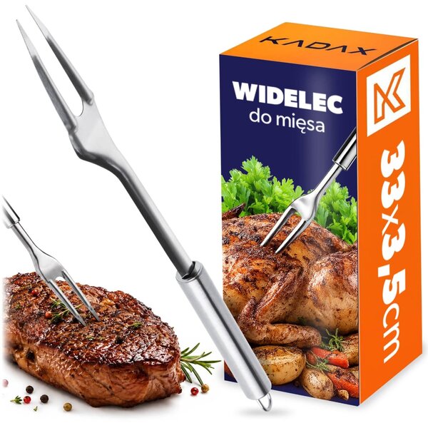 Stalowy widelec kuchenny do mięsa Opio 33 cm