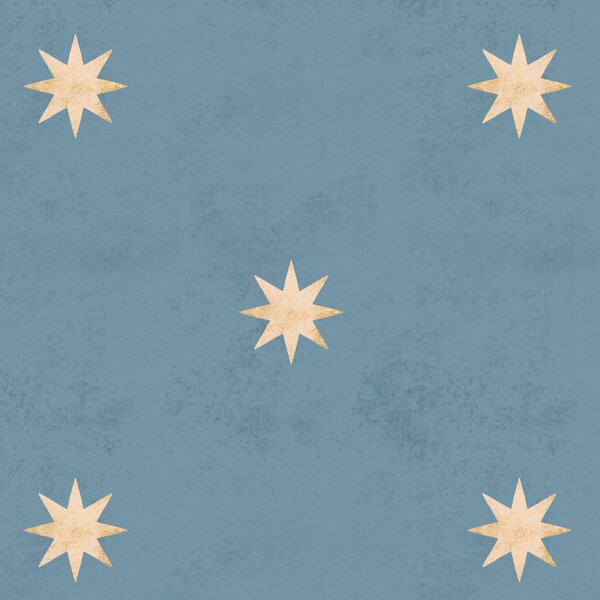 Tapeta do pokoju dla dziecka Classy Stars Blue