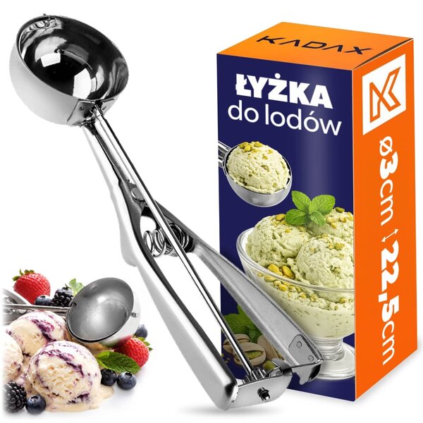 Stalowa łyżka do nakładania lodów Mayo 23 cm